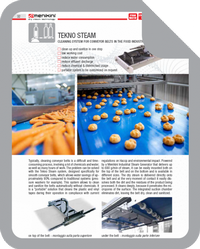 STEAMteam - Menikini TEKNO STEAM čistač transportnih traka u industriji
